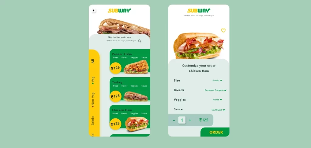 Subway Menu