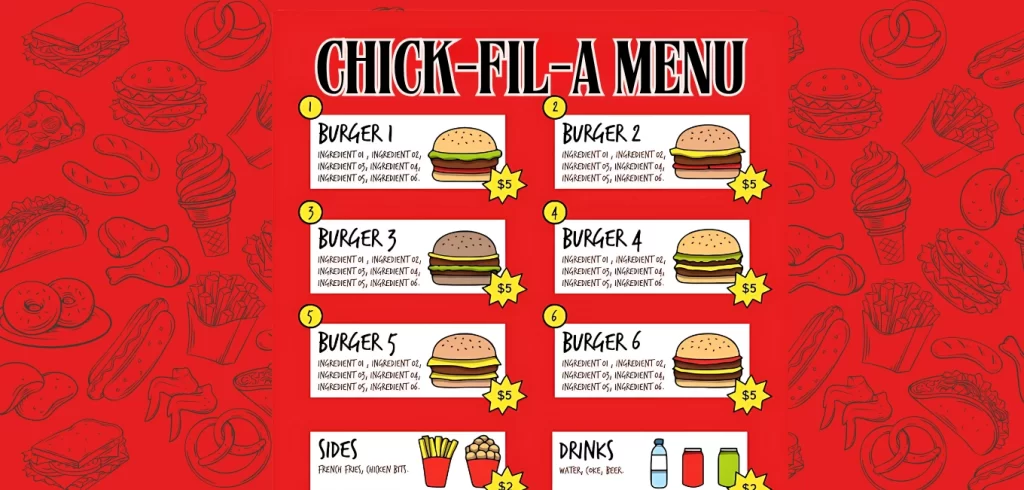 chick fil a menu
