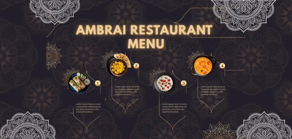 ambrai restaurant menu