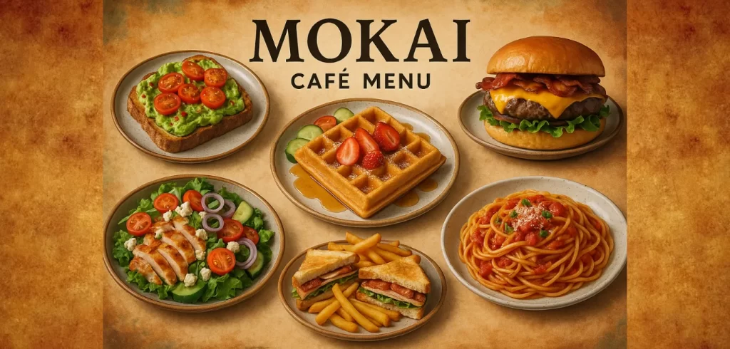 mokai cafe menu