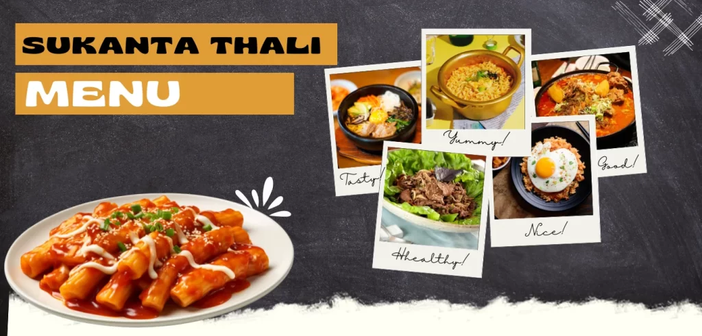 sukanta thali menu