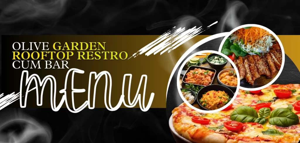 olive garden rooftop restro cum bar menu