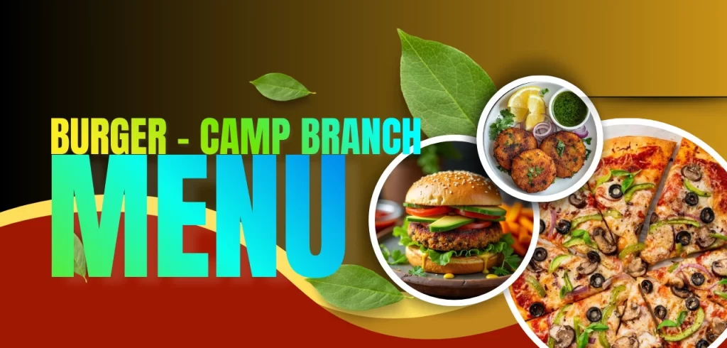 burger - camp branch menu
