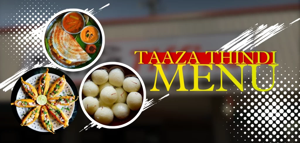 taaza thindi menu